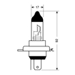 H4 ΑΛΟΓΟΝΟΥ 12V/60-55W P43t