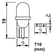 Λαμπά W5W 8xSMD 3528 12V Λευκή 2τεμ