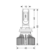 H8/H9/H11/H16 9-32V 6.500K 8.000lm 60W PGJ19-X HALO LED SERIE 6 STANDARD 8LED ZES 2ΤΕΜ. LED KIT