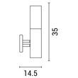 ΑΠΛΙΚΑ ΙΝΟΧ ΣΕΙΡΑ 37cm "ΧIOS" E27