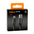 ΚΑΛΩΔΙΟ ΦΟΡΤΙΣΗΣ & ΜΕΤΑΦΟΡΑΣ ΔΕΔΟΜΕΝΩΝ USB A> TYPE C 3000mA/18W ΣΙΛΙΚΟΝΗΣ ΜΑΥΡΟ 20cm OPTILINE​ LAMPA - 1 TEM.