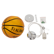 GloboStar® SPALDING NBA 00645 Μοντέρνο Κρεμαστό Παιδικό Φωτιστικό Οροφής Μονόφωτο 1 x E27 Πορτοκαλί Γυάλινο Φ18 x Υ18cm