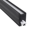 GloboStar® OFFICE 61024-P Γραμμικό Κρεμαστό Φωτιστικό Linear LED 18W 2200lm 120° AC 220-240V Μ120 x Π2 x Υ4cm Φυσικό Λευκό 4500K - Μαύρο - 3 Years Warranty