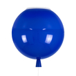 GloboStar® BALLOON 00654 Μοντέρνο Παιδικό Φωτιστικό Οροφής Μονόφωτο Μπλε Πλαστικό Μπάλα Φ30 x Υ33cm