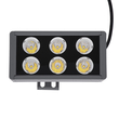 GloboStar® FLOOD-DANY 90376 Προβολέας Wall Washer για Φωτισμό Κτιρίων LED 24W 2280lm 5° DC 24V Αδιάβροχο IP65 Μ16 x Π9.5 x Υ7.5cm Φυσικό Λευκό 4500K - Γκρι Ανθρακί - 3 Χρόνια Εγγύηση