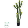 GloboStar® Artificial Garden CEREUS JAMACARU CACTUS 20193 Τεχνητό Διακοσμητικό Φυτό Κάκτος Κηρίος Υ120cm