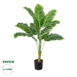 GloboStar® Artificial Garden YELLOW ZEBRA 20942 Τεχνητό Διακοσμητικό Φυτό Κίτρινη Ζέβρα Υ90cm