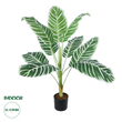 GloboStar® Artificial Garden WHITE ZEBRA 20943 Τεχνητό Διακοσμητικό Φυτό Λευκή Ζέβρα Υ90cm