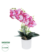 GloboStar® Artificial Garden PINK + FUCHSIA ORCHID 21079 Διακοσμητικό Φυτό Ροζ - Φούξια Ορχιδέα Υ45cm