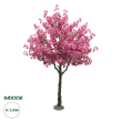 GloboStar® Artificial Garden BOUGAUVILLEA 20670 Τεχνητό Διακοσμητικό Δέντρο με Ανθη Μπουκανβίλιας Φουξ Υ250cm