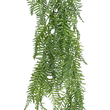 GloboStar® Artificial Garden HANGING FERN 20861 Τεχνητό Διακοσμητικό Κρεμαστό Φυτό Φτέρη Μ28 x Π15 x Υ90cm