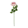 GloboStar® Artificial Garden LIGHT PINK ROSE  BRANCH 21137 Τεχνητό Διακοσμητικό Κλαδί Ανοιχτό ΡοζΤριαντάφυλλο Y50cm