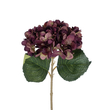 GloboStar® Artificial Garden DARK RED HYDRANGEA BRANCH 21180 Τεχνητό Διακοσμητικό Κλαδί Ορτανσίας Βαθύ Κόκκινο  Y47cm