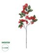 GloboStar® Artificial Garden BOUGAUVILLEA BRANCH 20645 Τεχνητό Διακοσμητικό Κλαδί Μπουκανβίλιας Κόκκινο Κεραμιδί Y80cm