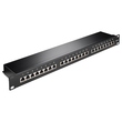 GOOBAY patch panel 93048 19"/1U, 24x ports, CAT 6 STP, μαύρo