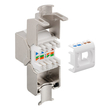 GOOBAY keystone module RJ45 CΑΤ 8.1 61129, STP, 2000 MHz, GHMT, ασημί