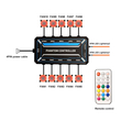 POWERTECH RGB fan controller PCF01-5C με ασύρματο χειριστήριο, 10 connectors