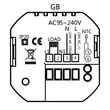 Smart θερμοστάτης χώρου BHT-15GBLW, πετρελαίου, WiFi, λευκός