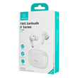 USAMS earphones με θήκη φόρτισης IF27, TWS, Φ13mm, 25/250mAh, λευκά