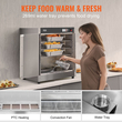 VEVOR Hot Box Food Warmer 5-Tier Concession Θερμαντικό ντουλάπι με δίσκο νερού