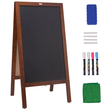 Επιγραφή VEVOR A Frame Chalkboard, επιγραφές διπλής όψης στο πεζοδρόμιο, ανεξάρτητη vintage ξύλινη σανίδα κιμωλίας με κιμωλίες &amp; μαγνητική γόμα, ρουστίκ καφέ σάντουιτς εξωτερικού χώρου, 20&quot;x40&quot;, Γάμος στο σπίτι κουζίνας