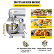 VEVOR Commercial Mixer Electric Food Mixer 10L Capacity Bowl Electric Dough Mixer Maker 500W Ρυθμιζόμενος Εμπορικός Μίξερ Μύλος 220V Stand Mixer για Επαγγελματική Κουζίνα