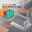 VEVOR Commercial Popsicle Machine Single Mold Set - 40 ΤΕΜ. Ice Pops Lolly Maker