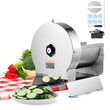 VEVOR Electric Vegetable Slicer, 0-0,5&quot;/0-12mm Thickness Adjustable Commercial Slicer Machine, Μετατρέψιμο σε χειροκίνητο, Μηχάνημα κοπής τροφίμων από ανοξείδωτο χάλυβα, για πατάτες, λεμόνι, ντομάτα, μήλο