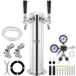 VEVOR Dual Taps Kegerator Tower Kit Kegerator Beer Tower &amp; A-System Keg Coupler