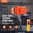 VEVOR Electric Chain Hoist Μονοφασικό ανυψωτικό γερανού 330 lbs Φορτίο 10 ft Ανύψωση