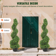 VEVOR Artificial Topiaries Πυξάρι, 3 πόδια ψηλό (2 τεμάχια) Faux topiary φυτό εξωτερικού χώρου, όλο το χρόνο πράσινο φυτό Feaux με αντικαταστάσιμα φύλλα για διακοσμητικά εσωτερικούς / εξωτερικούς χώρους / κήπο