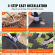 VEVOR Non Woven Geotextile Fabric Under Gravel, 6x100FT 8OZ Driveway Fabric Landscape Fabric, Heavy Duty Weed Barrier Fabric, Ground Cover Weed Control Fabric, French Drains Drainage Fabric, μαύρο