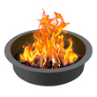 VEVOR Fire Pit Ring Round 44 inch Outer Steel Liner DIY Firepit Ring Campfire