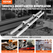 VEVOR Linear Guide Rail Set, SBR20 1800mm, 2 PCS 70,9 in/1800 mm SBR20 Guide Rails και 4 PCS SBR20UU Slide Blocks, Linear Rails and Bearings for Automated Machines DIY Project CNC Router Machines