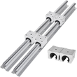 VEVOR Linear Rail Guide 2X SBR20-650mm Linear Slide Rail + 4 SBR20UU Block για αυτοματοποιημένα μηχανήματα και εξοπλισμό