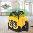 VEVOR Rotary Laser Level Green Beam 500m Εύρος κλίσης ρυθμιζόμενη 360° Περιστροφή με ακρίβεια με τηλεχειριστήριο και δέκτη