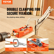 VEVOR Pocket Hole Jig, 56 Pcs Mini Jig Pocket Hole System με 9&quot; C-clamp, Step Drill, γαλλικό κλειδί, Drill Stop Ring, Square Drive Bit και βίδες, για ξυλουργικά έργα DIY