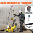 Κιτ τριπόδου VEVOR Confined Space, Βαρούλκο 1800 lbs, Πόδια περιορισμένου χώρου 7&#039; και καλώδιο 98&#039;, Τρίποδα περιορισμένου χώρου διάσωσης 32,8&#039; προστασίας από πτώση, λουρί, τσάντα αποθήκευσης για παραδοσιακούς περιορισμένους χώρους