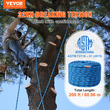 VEVOR 12,7mm Static Climbing Rope 60,9M(200ft) Outdoor Rock Climbing Rope Blue