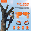 VEVOR Tree Climbing Spikes Climbing Spurs Aloy Steel Arborist Equipment Πορτοκαλί