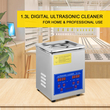 VEVOR Ultrasonic Cleaner 1.3L Συσκευή καθαρισμού υπερήχων με χρονοδιακόπτη θέρμανσης 60W