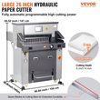 VEVOR Electric Hydraulic Paper Cutter 26&quot; Πλάτος κοπής 3,14&quot; Πάχος 7&quot; Οθόνη