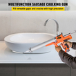 VEVOR Sausage Caulking Gun 10/20-Ounce Electric Caulking Gun Αλουμίνιο 300ml Cartridge/600ml Sausage Cartridge Gun Packs 21,6x10,2in Dual-Use Hand Tool 6500?N Kit Caulking Gun with 5 Cones Nozzles