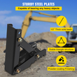 VEVOR 18\&quot; Backhoe Thumb, 1/2\&quot; Deeth Thickness Heavy Duty Excavator Thumb, Black Steel Weld On Thumb Attachments with 12mm Bolt-On Design Ρυθμιζόμενος μηχανικός αντίχειρας για εκσκαφέα/εκσκαφέας