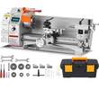 VEVOR Mini Metal Lathe Machine, 7&#039;&#039; x 16&#039;&#039;, 800W Precision Benchtop Power Metal Lathe, 150-2500 RPM Συνεχώς μεταβλητή ταχύτητα, με 3,9&#039;&#039; 3-σιαγόνι μεταλλικό τσοκ εργαλειοθήκη για επεξεργασία ανταλλακτικών ακριβείας