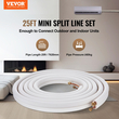 VEVOR Mini Split Line Set 6,4x9,5 x7620mm Χάλκινος σωλήνας AC με καλώδιο σύνδεσης