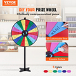 VEVOR 36 ιντσών Spinning Prize Wheel, 18 Slots Spinning Wheel, Roulette Wheel with Dry Ease and 2 Markers, Standing on table ή στο πάτωμα Win Fortune Spin Games στο Party Pub Trade Show Carnival