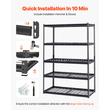 VEVOR Storage Shelves 5 Tier Adjustable Heavy Duty Garage Shelving Unit 3000 lbs