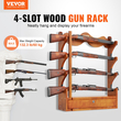 VEVOR Gun Rack 4-Slot Ξύλινη ράφι όπλων επίτοιχη βάση οθόνης όπλων που χωρά 4 τουφέκια