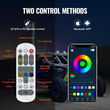 VEVOR LED Whip Light 1PC 4FT RGB Spiral Light Antenna Remote App for ATV UTV RZR